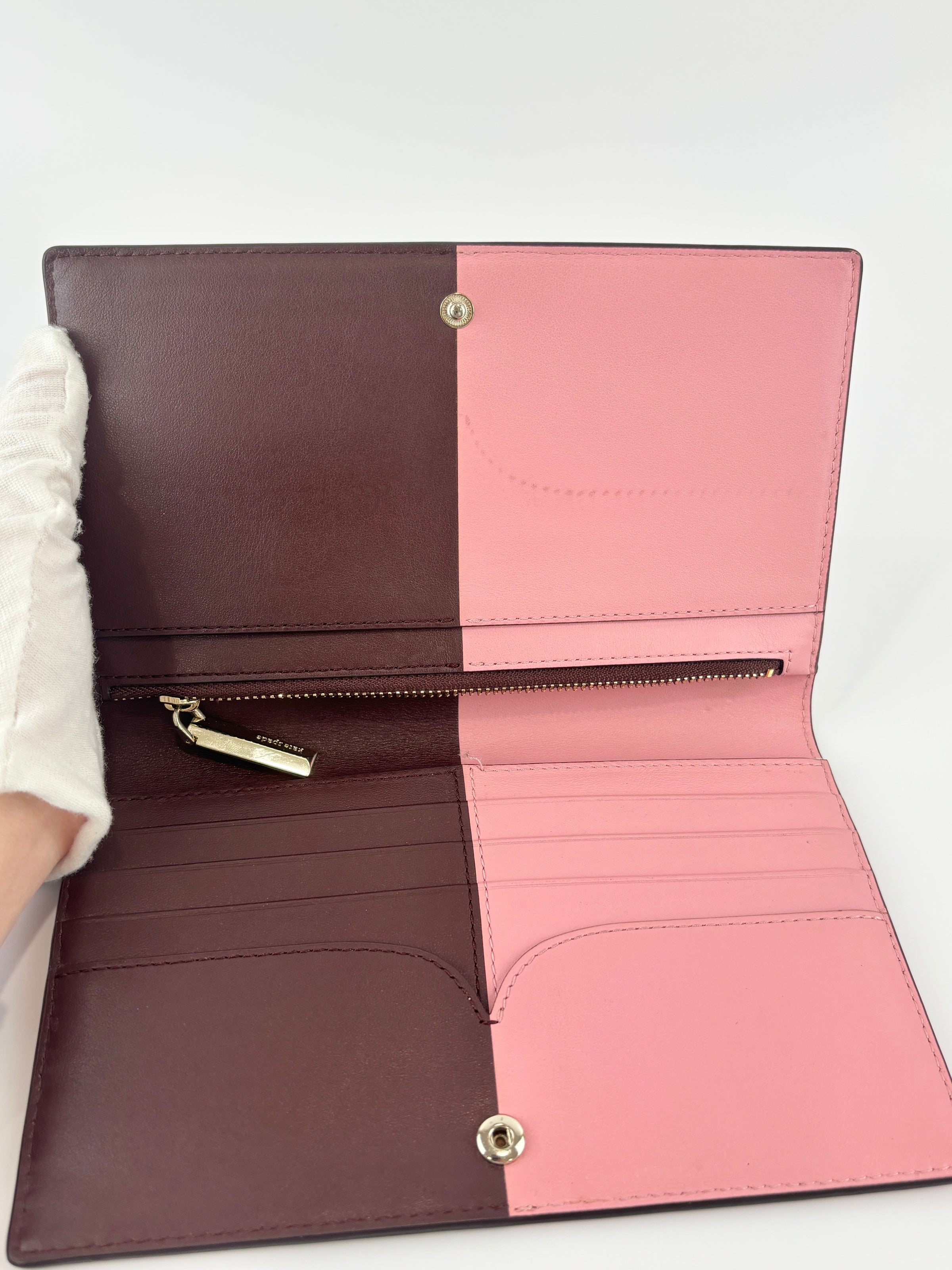 Nicola Bicolor Clutch Wallet