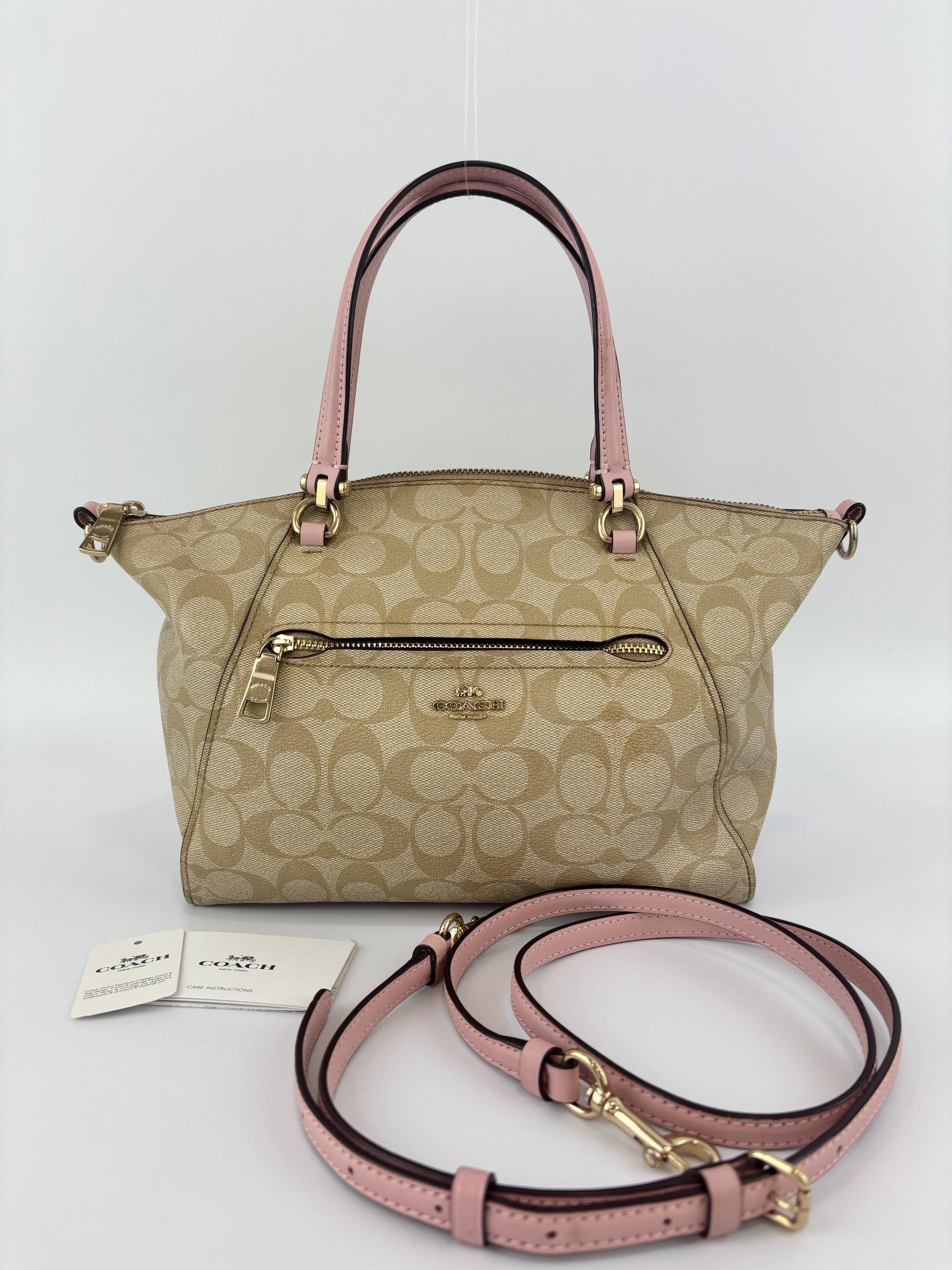 Prairie Satchel Crossbody Bag Light Khaki/Petal