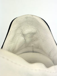 Oversized Sneakers in White Calfskin / Black Suede Size 37.5