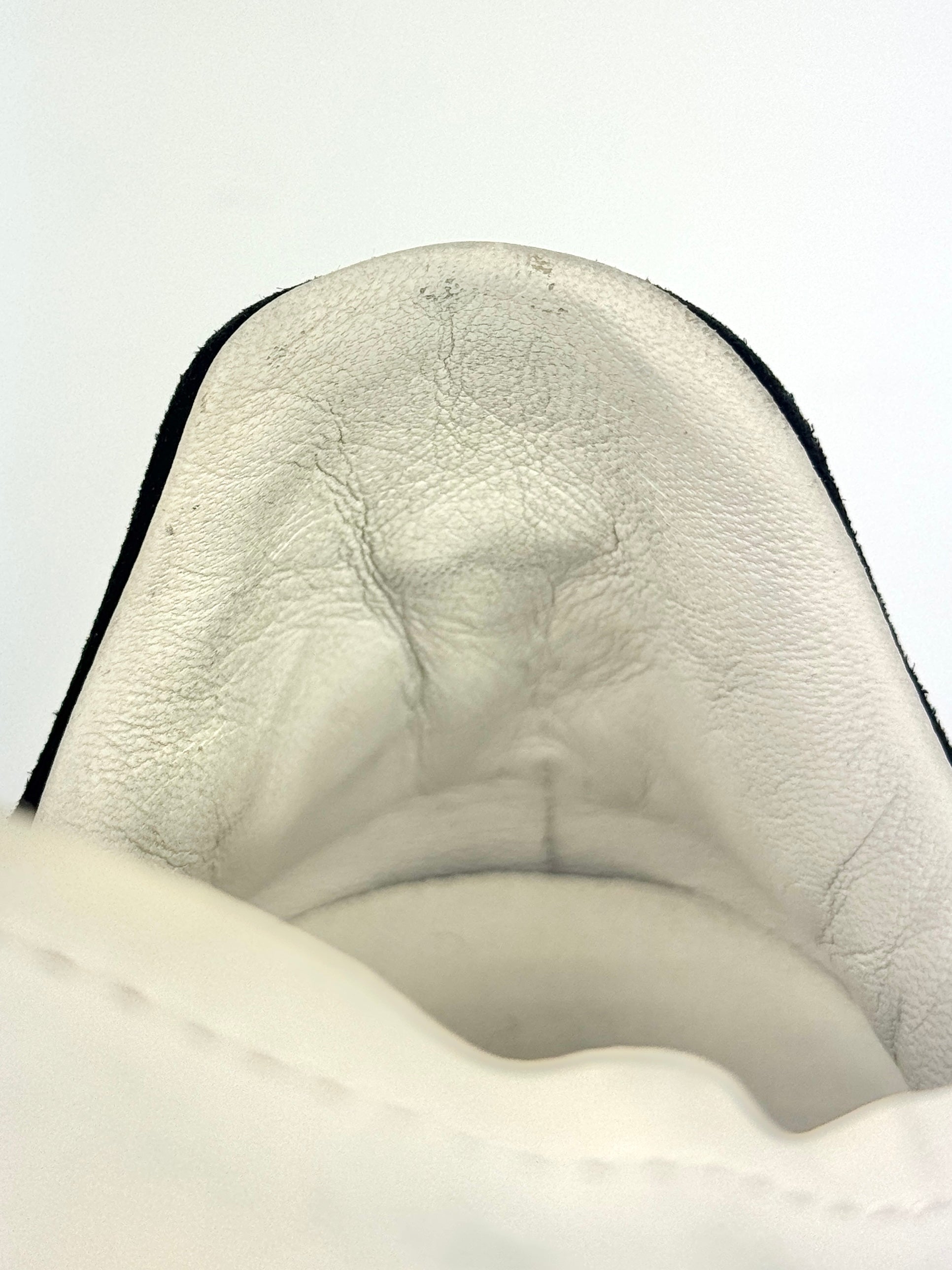 Oversized Sneakers in White Calfskin / Black Suede Size 37.5