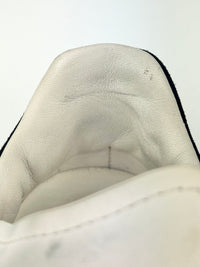 Oversized Sneakers in White Calfskin / Black Suede Size 37.5