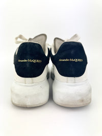 Oversized Sneakers in White Calfskin / Black Suede Size 37.5