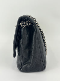 Black Quilted Matte Caviar Bijoux Chain 225 Reissue 2.55 Flap RHW