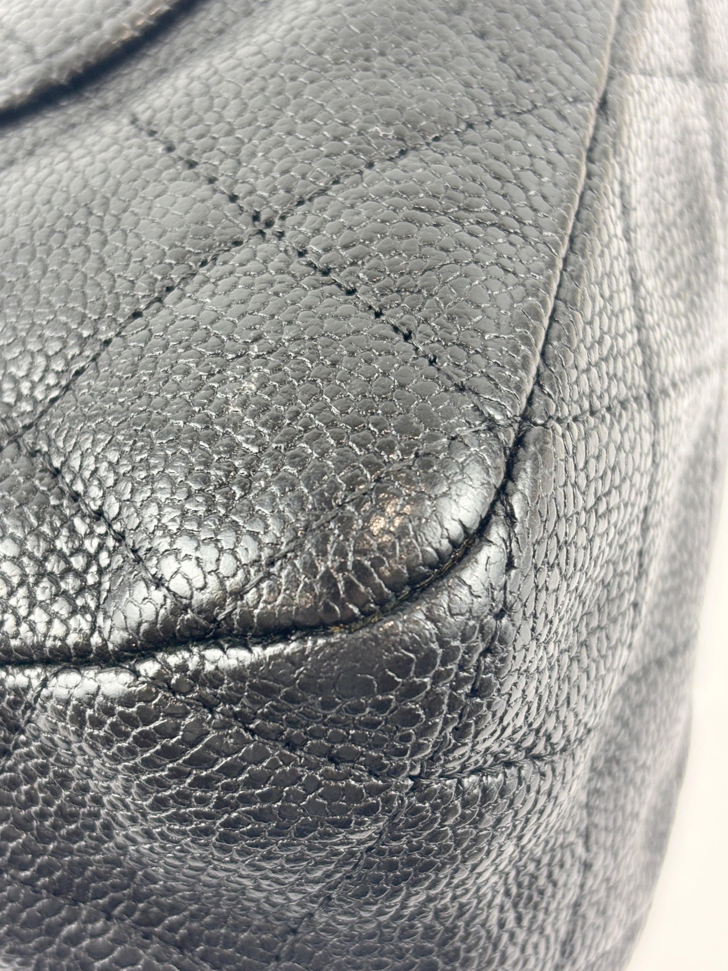 Black Quilted Matte Caviar Bijoux Chain 225 Reissue 2.55 Flap RHW