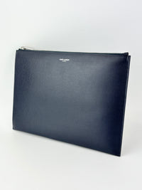 Paris 397294  Zipped Tablet Holder Dark Navy Grain De Poudre-Leather