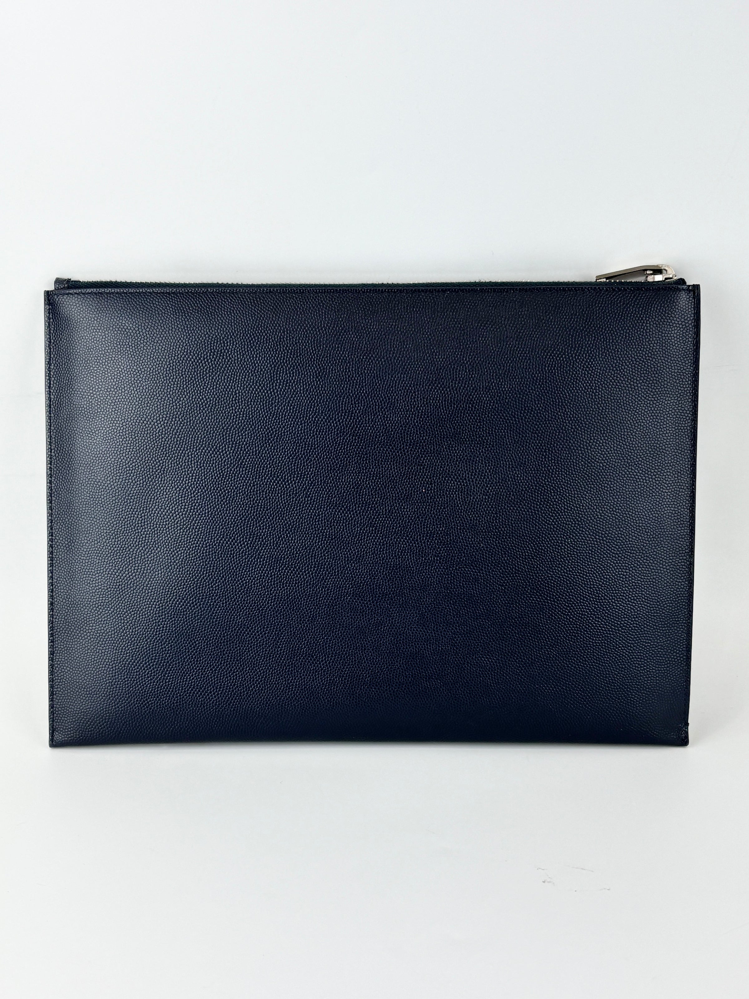 Paris 397294  Zipped Tablet Holder Dark Navy Grain De Poudre-Leather
