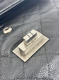 Black Quilted Matte Caviar Bijoux Chain 225 Reissue 2.55 Flap RHW