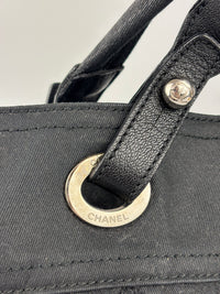 Paris-Biarritz Tote Black Quilted Nylon