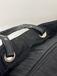 Paris-Biarritz Tote Black Quilted Nylon