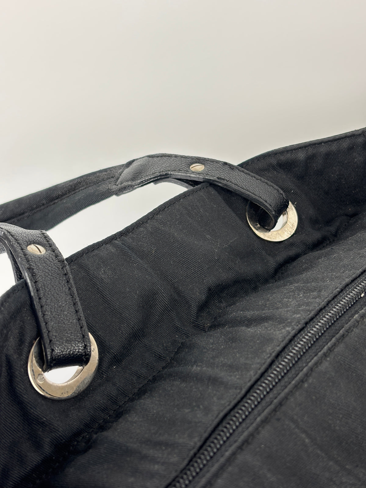 Paris-Biarritz Tote Black Quilted Nylon