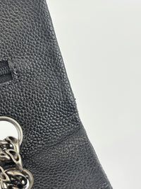 Black Quilted Matte Caviar Bijoux Chain 225 Reissue 2.55 Flap RHW