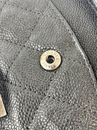 Black Quilted Matte Caviar Bijoux Chain 225 Reissue 2.55 Flap RHW