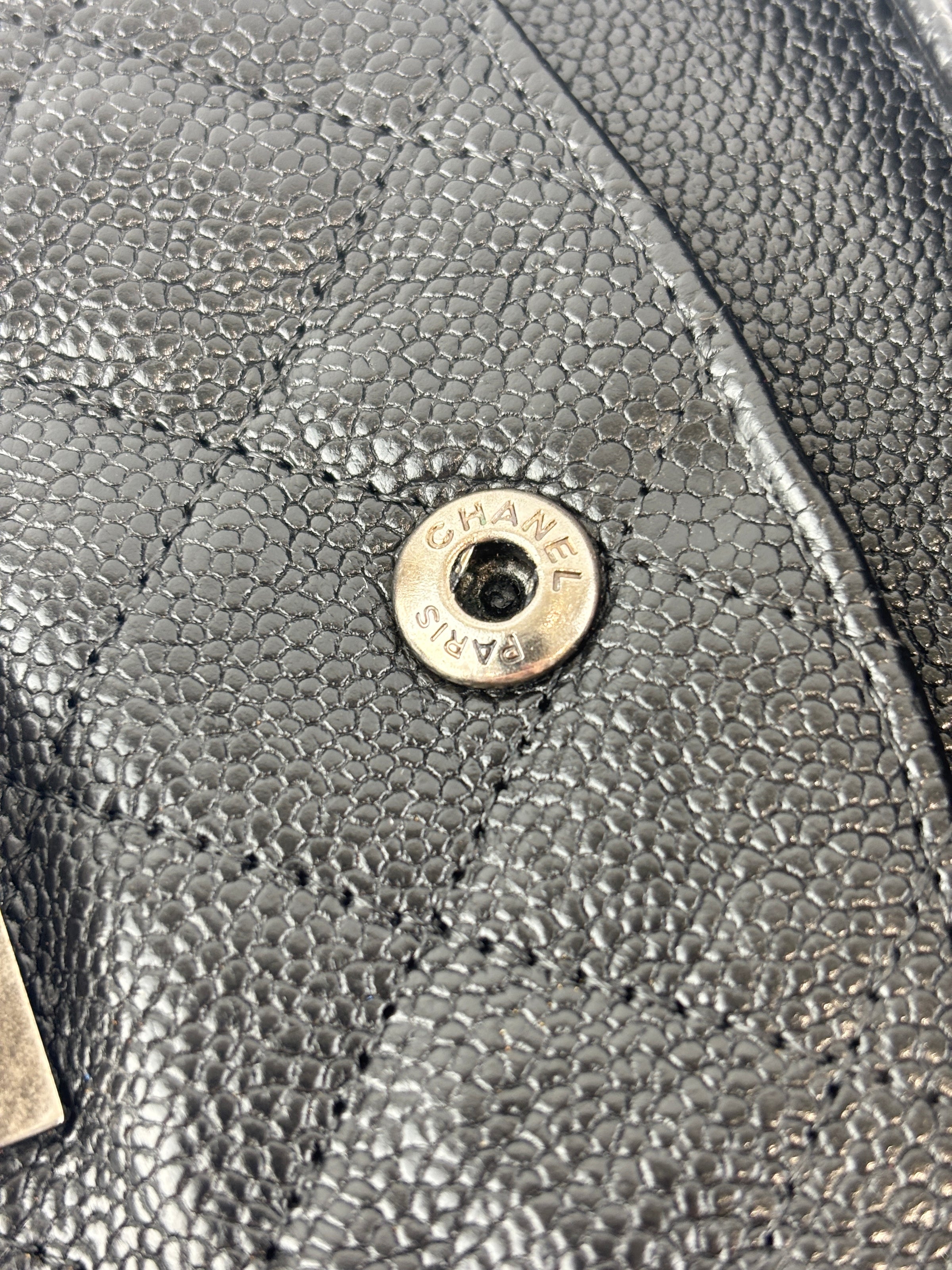 Black Quilted Matte Caviar Bijoux Chain 225 Reissue 2.55 Flap RHW