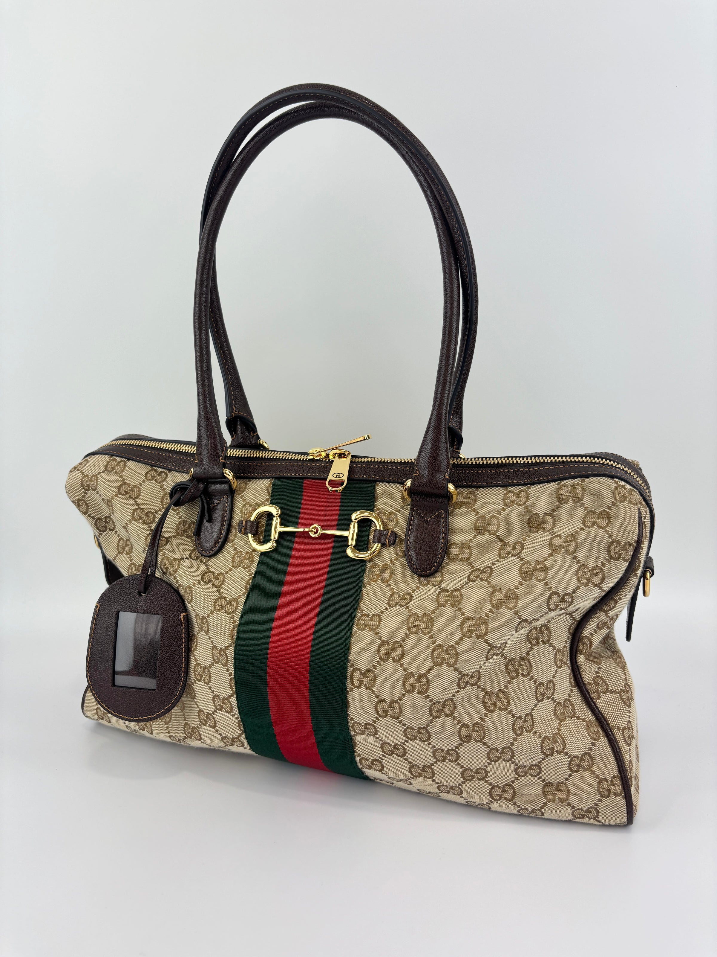 Borsetto Large Boston Bag GG Canvas
