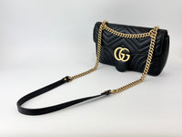GG Marmont Medium Shoulder Bag Black