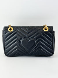 GG Marmont Medium Shoulder Bag Black