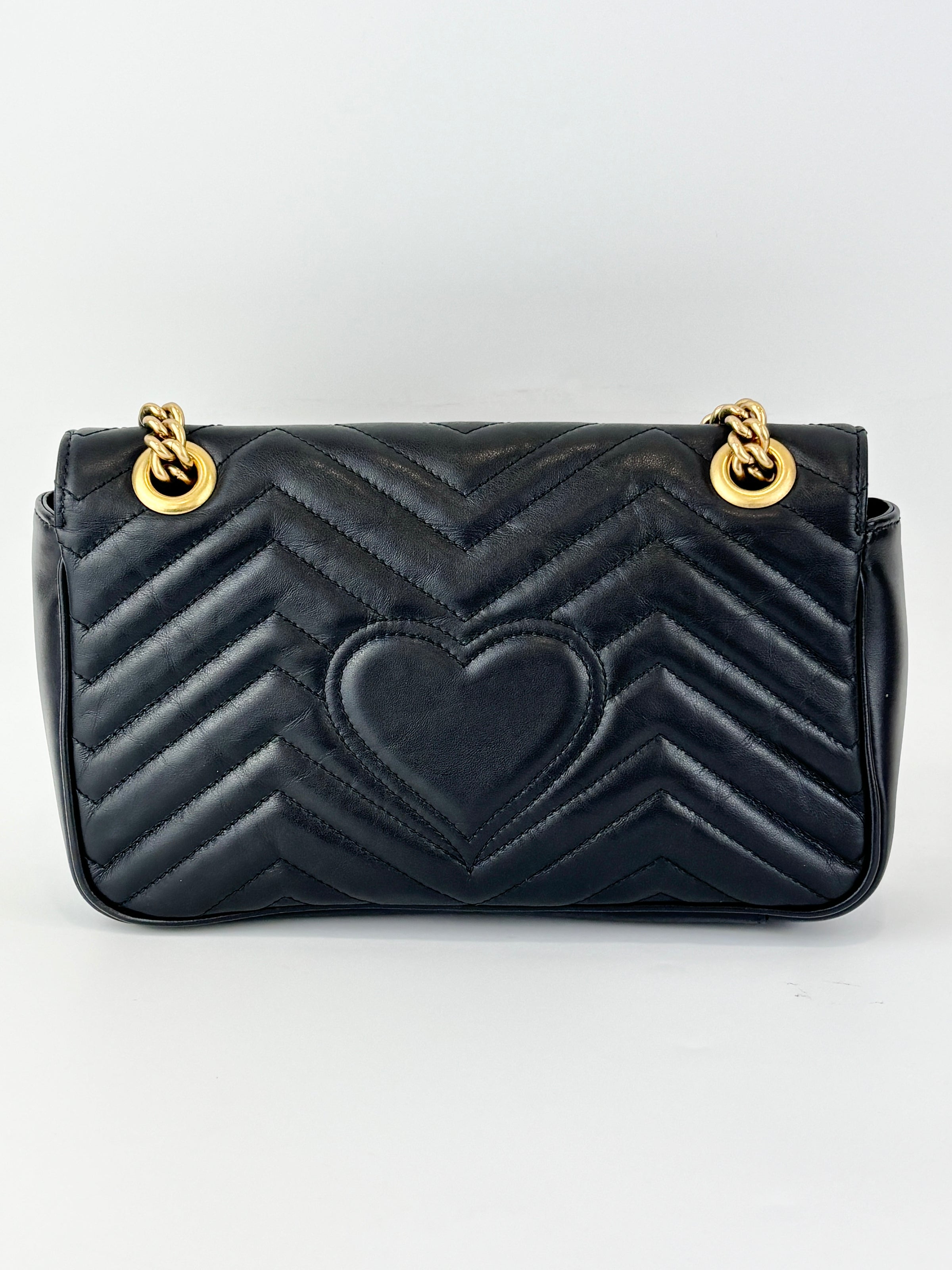 GG Marmont Medium Shoulder Bag Black