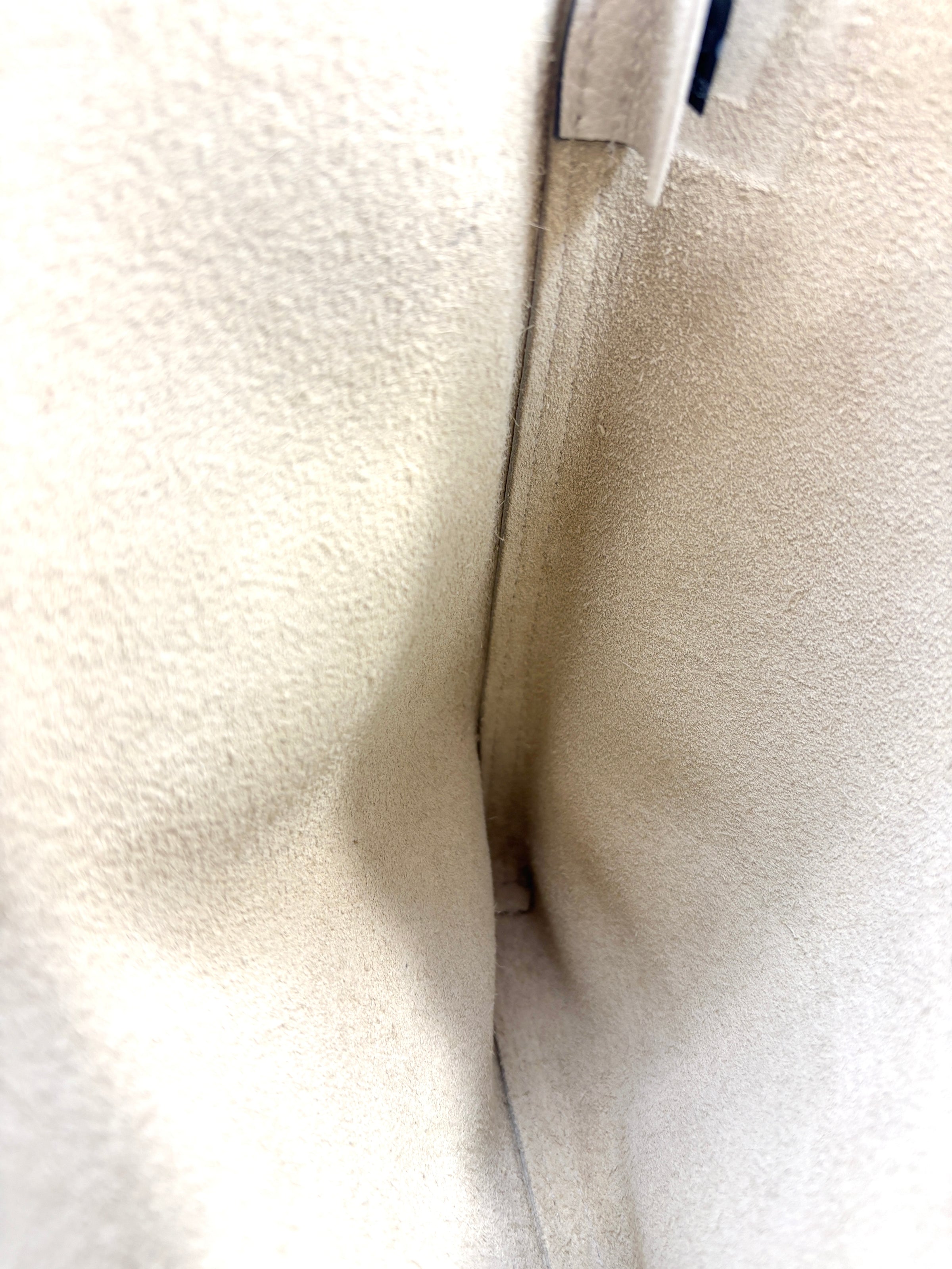 White Leather Logo Print Portfolio Clutch Bag