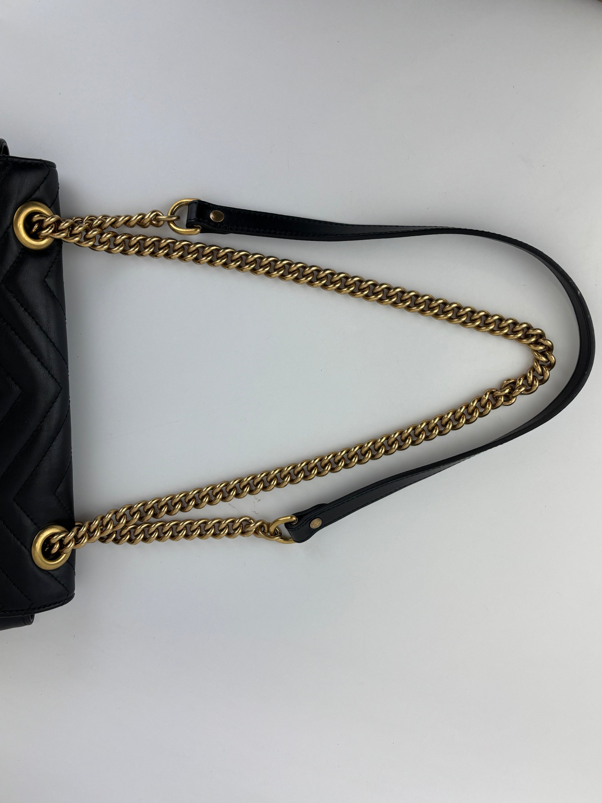 GG Marmont Medium Shoulder Bag Black