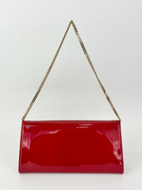 Margot Clutch in Red Patent