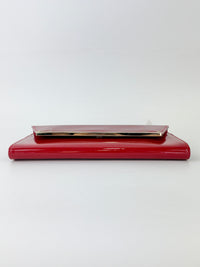 Margot Clutch in Red Patent