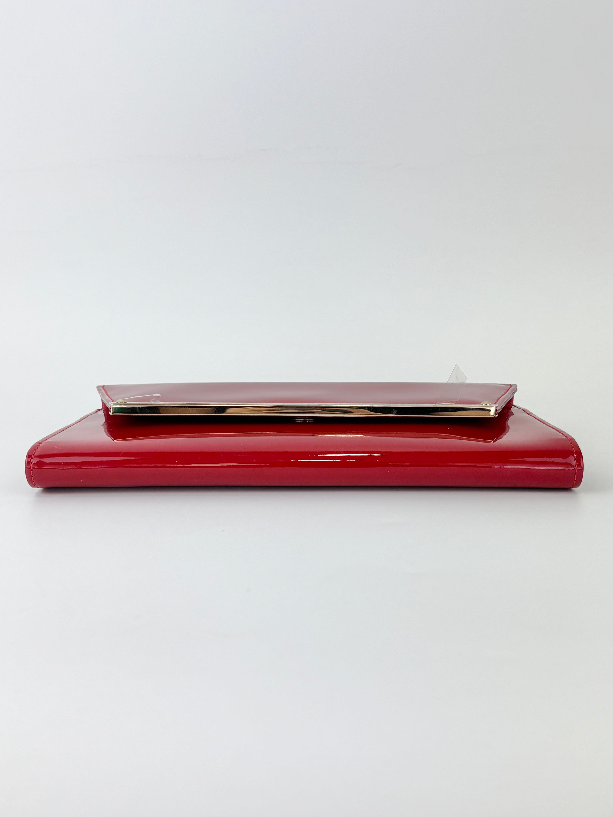 Margot Clutch in Red Patent