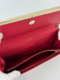 Margot Clutch in Red Patent
