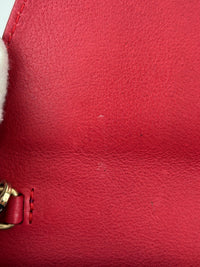 Margot Clutch in Red Patent