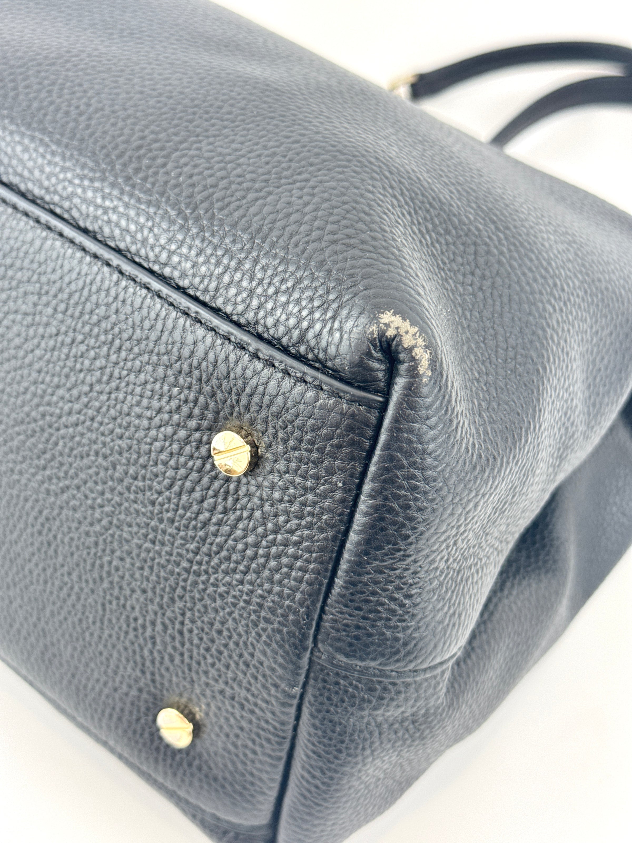 Black Thea Chain Slouchy Tote