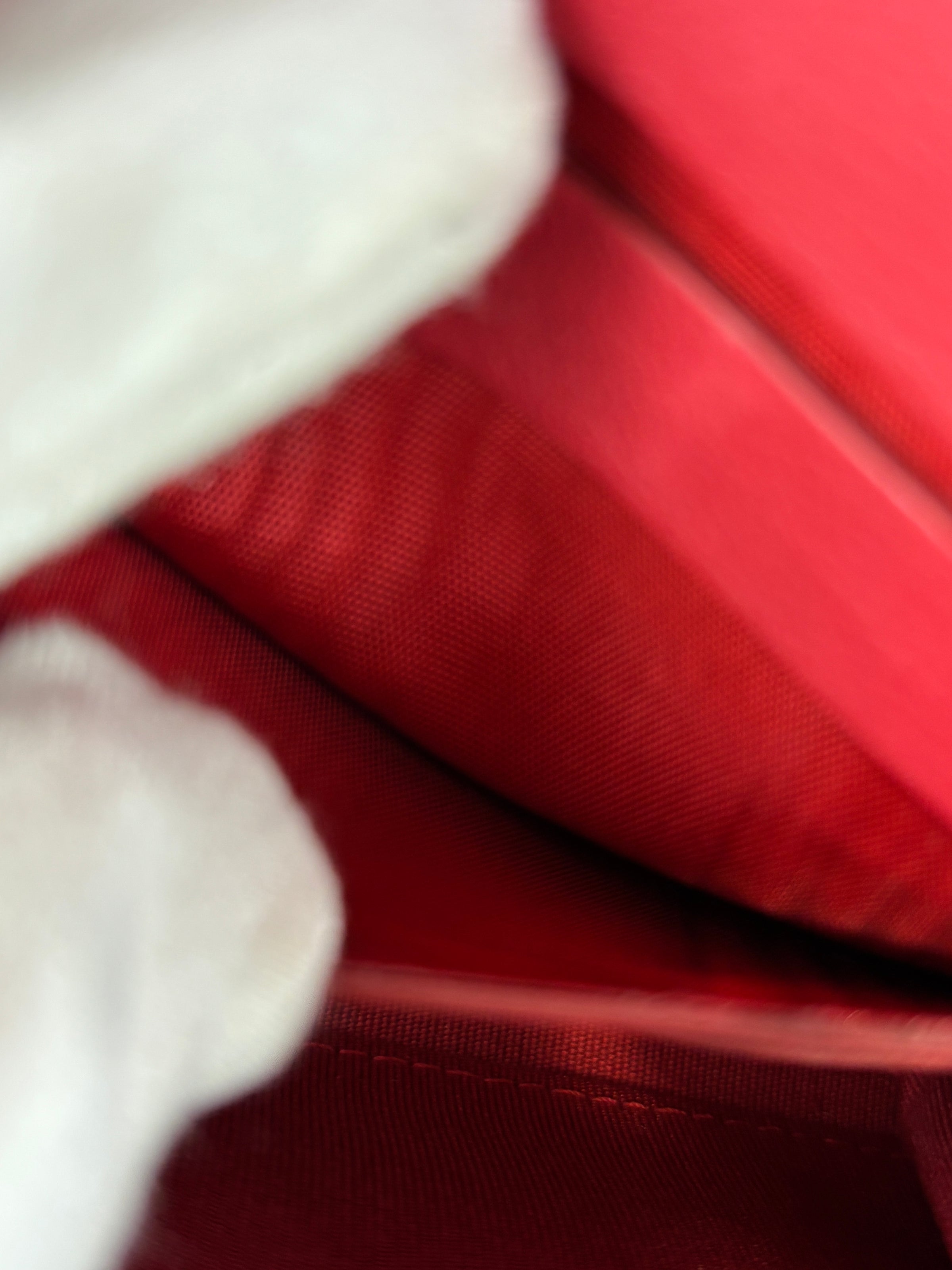 Margot Clutch in Red Patent