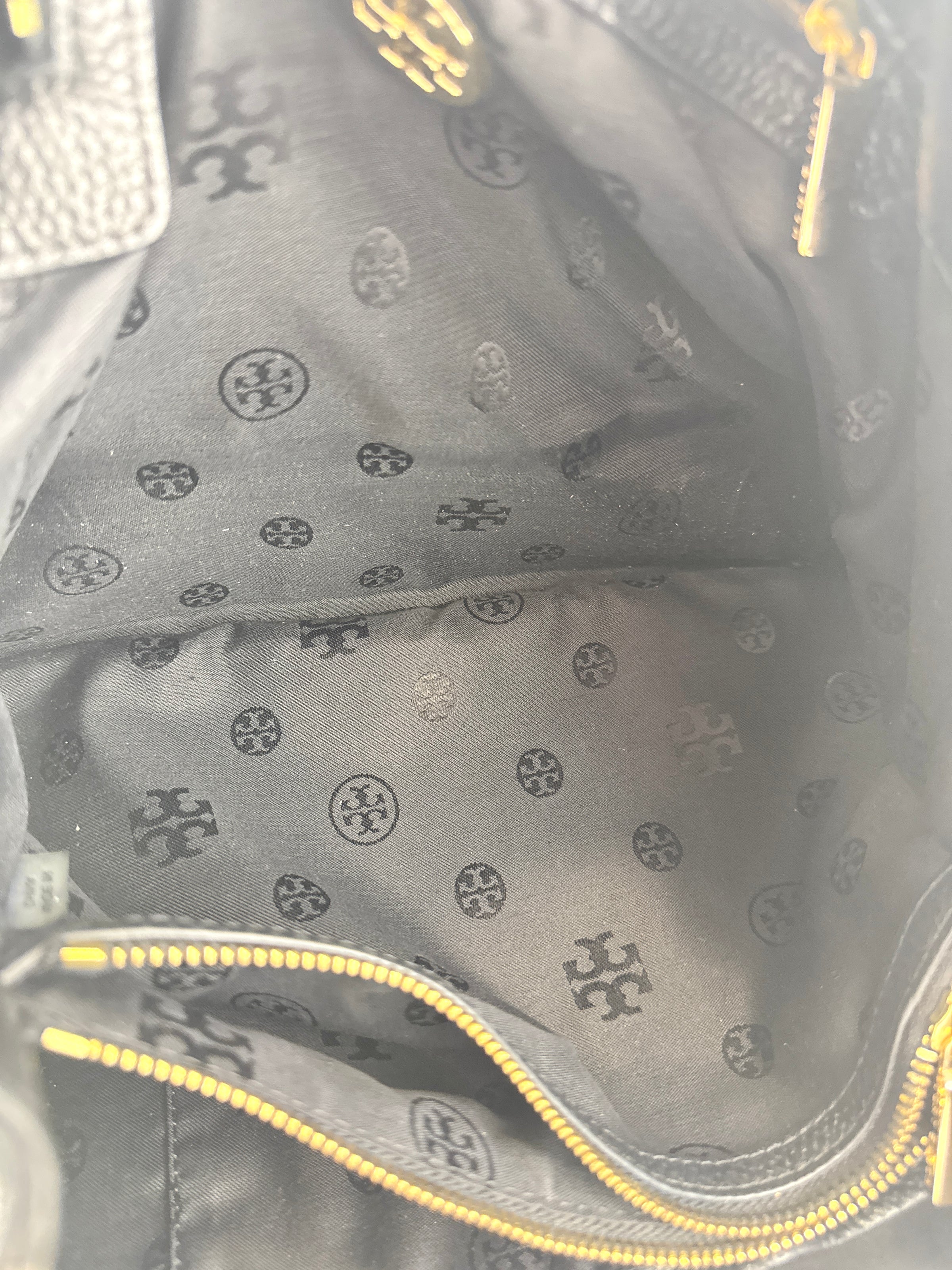 Black Thea Chain Slouchy Tote