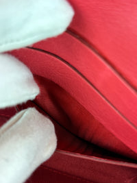Margot Clutch in Red Patent