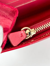 Margot Clutch in Red Patent