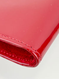 Margot Clutch in Red Patent