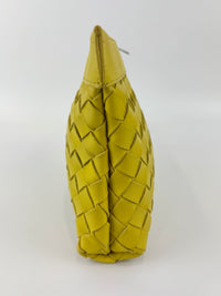 Small Document Case Yellow Intrecciato Hydrology Calfskin