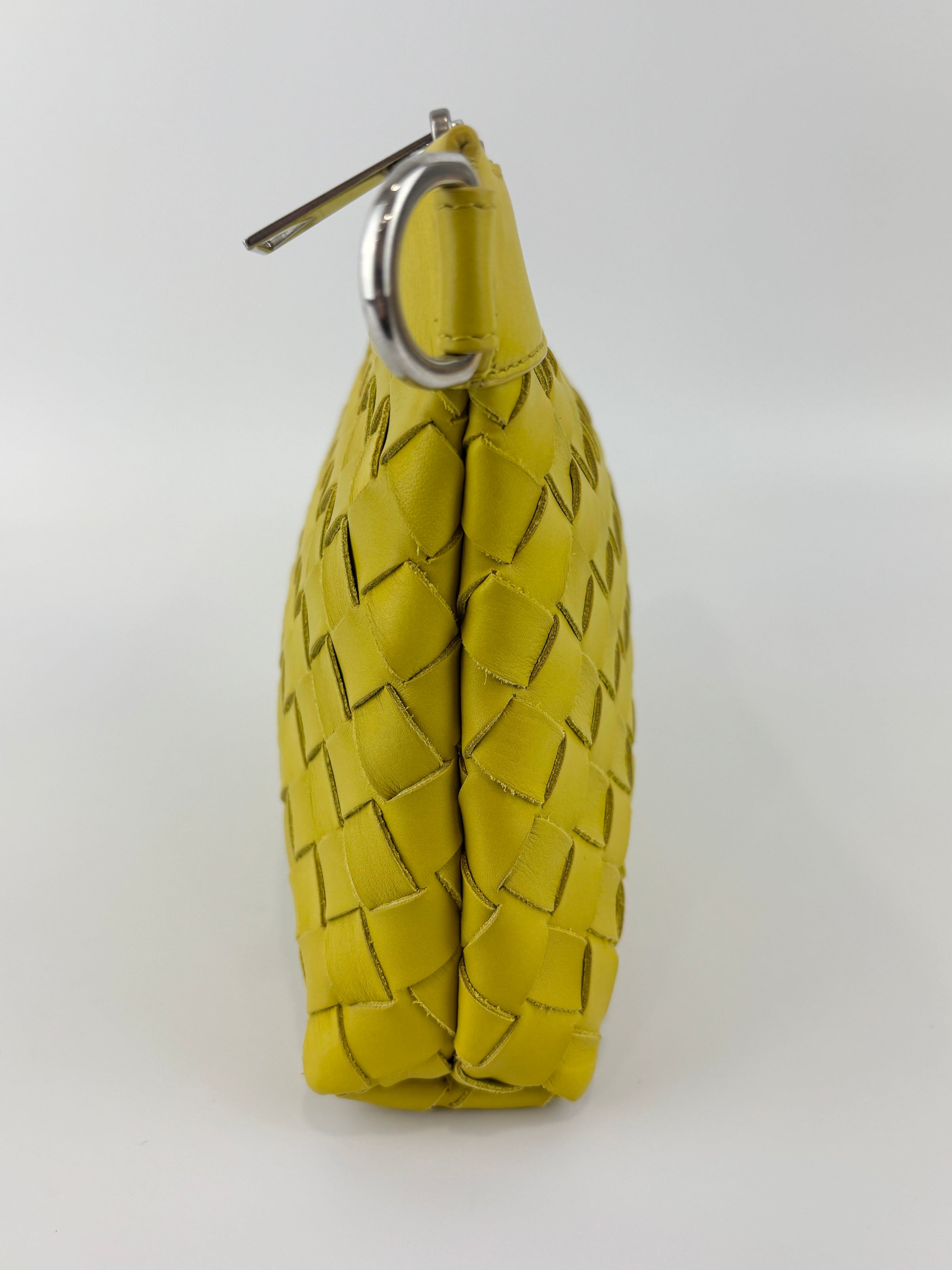 Small Document Case Yellow Intrecciato Hydrology Calfskin