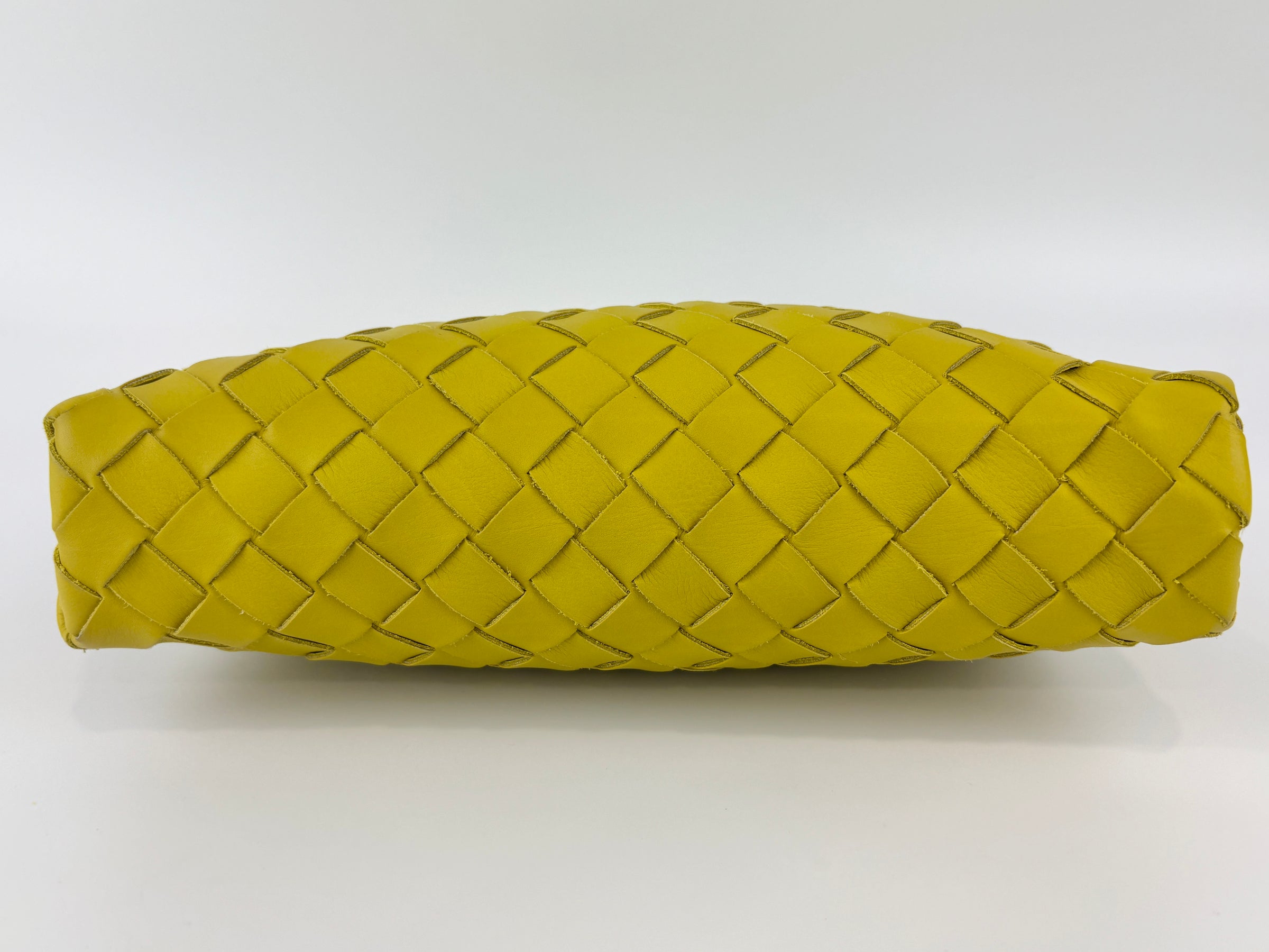Small Document Case Yellow Intrecciato Hydrology Calfskin