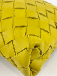 Small Document Case Yellow Intrecciato Hydrology Calfskin