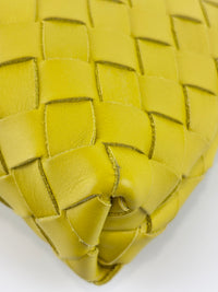 Small Document Case Yellow Intrecciato Hydrology Calfskin