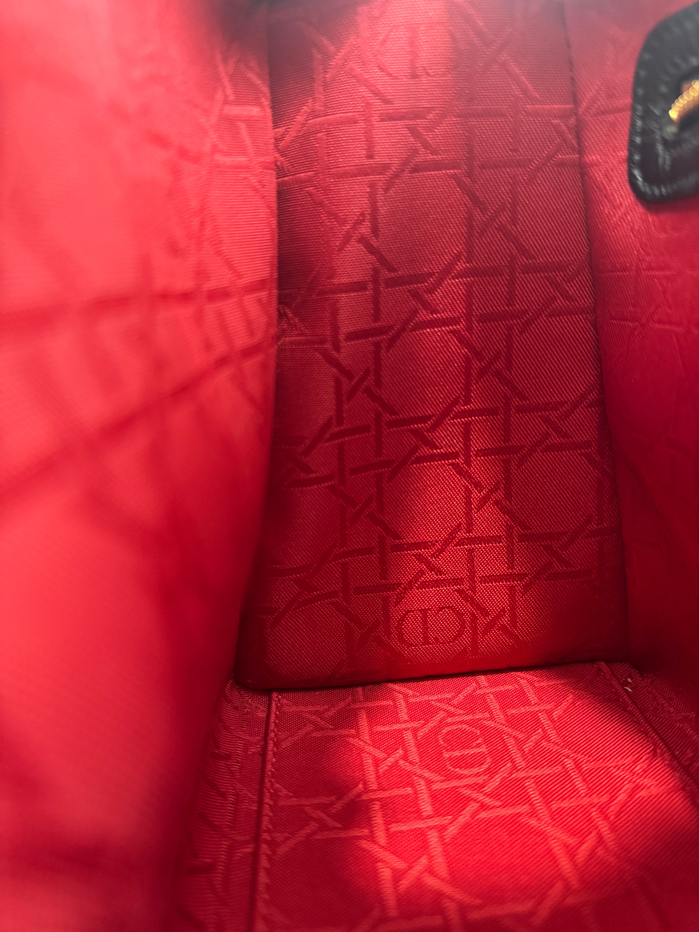 Medium Lady Dior Black Cannage Lambskin GHW