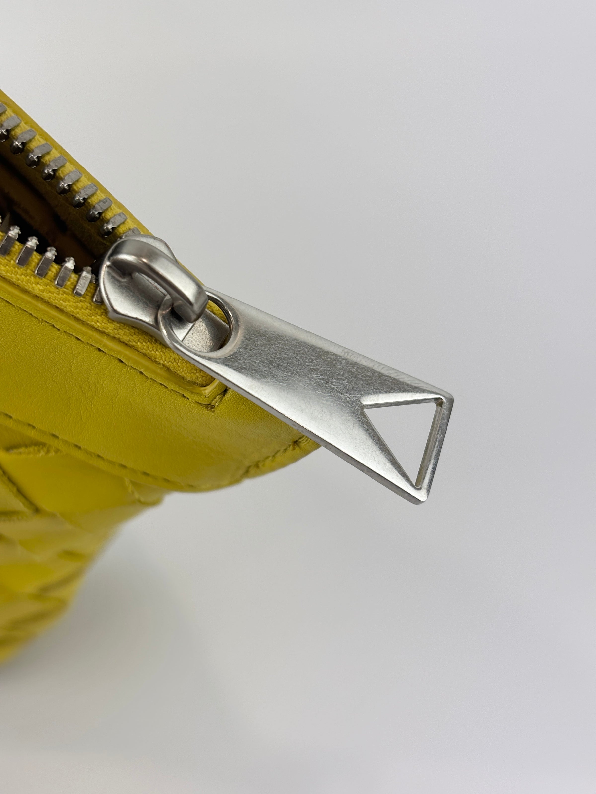Small Document Case Yellow Intrecciato Hydrology Calfskin