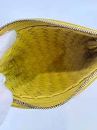 Small Document Case Yellow Intrecciato Hydrology Calfskin
