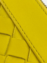 Small Document Case Yellow Intrecciato Hydrology Calfskin