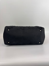 Paris-Biarritz Tote Black Quilted Nylon