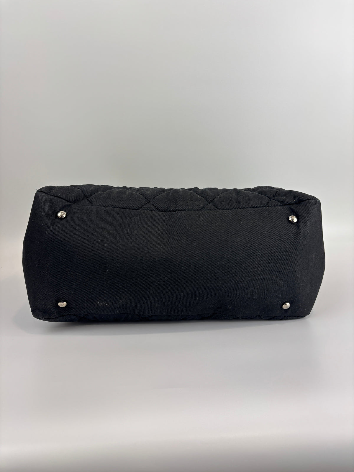 Paris-Biarritz Tote Black Quilted Nylon