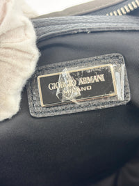 Nylon and Leather Messenger / Camera Bag Khaki/Black