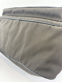 Nylon and Leather Messenger / Camera Bag Khaki/Black