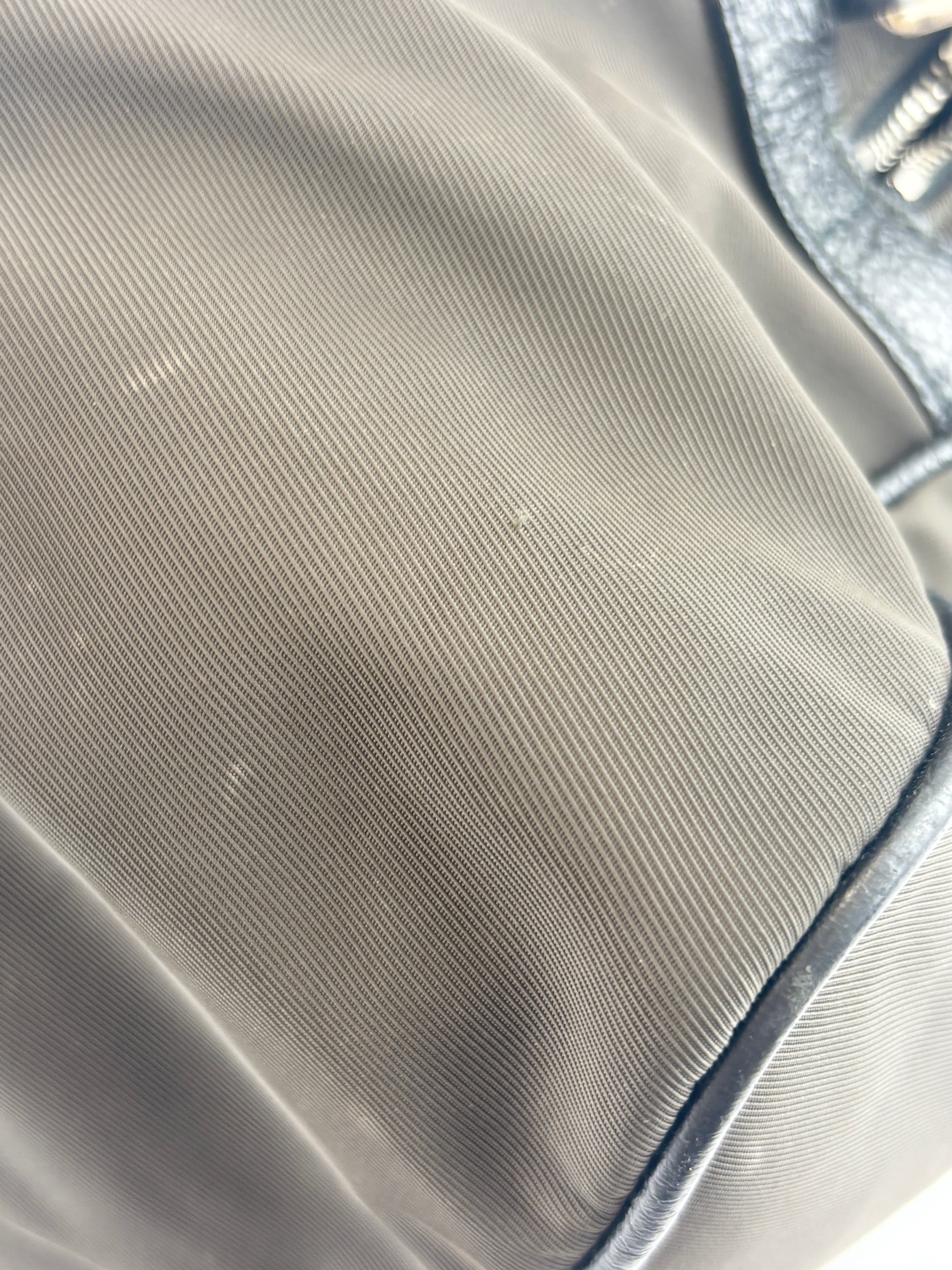 Nylon and Leather Messenger / Camera Bag Khaki/Black