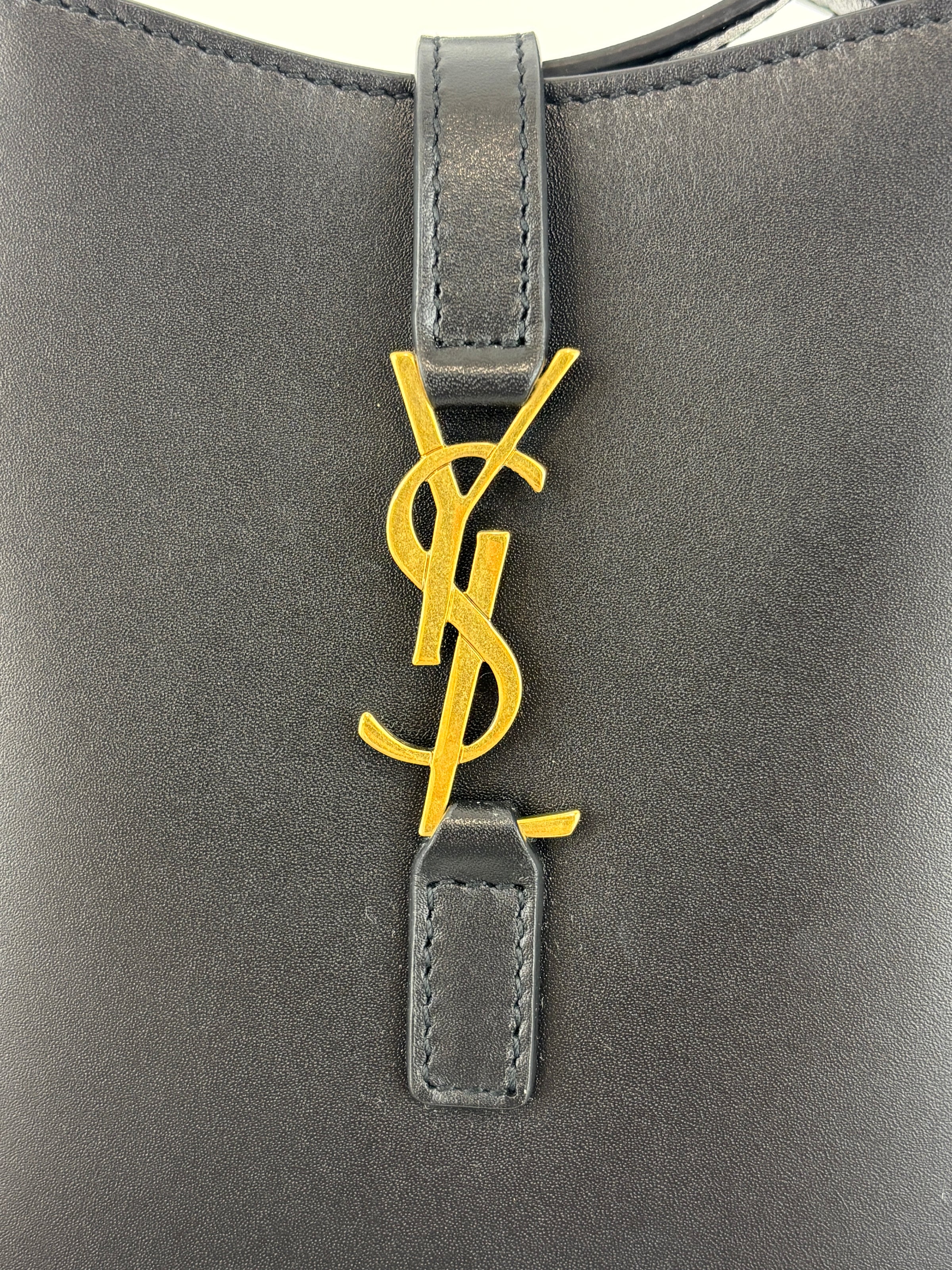 Saint Laurent Le 5 a 7 Vertical Shoulder Bag Leather Mini Crossbody Bag