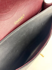 Lambskin Chevron Quilted Jumbo Double Flap Bag GHW